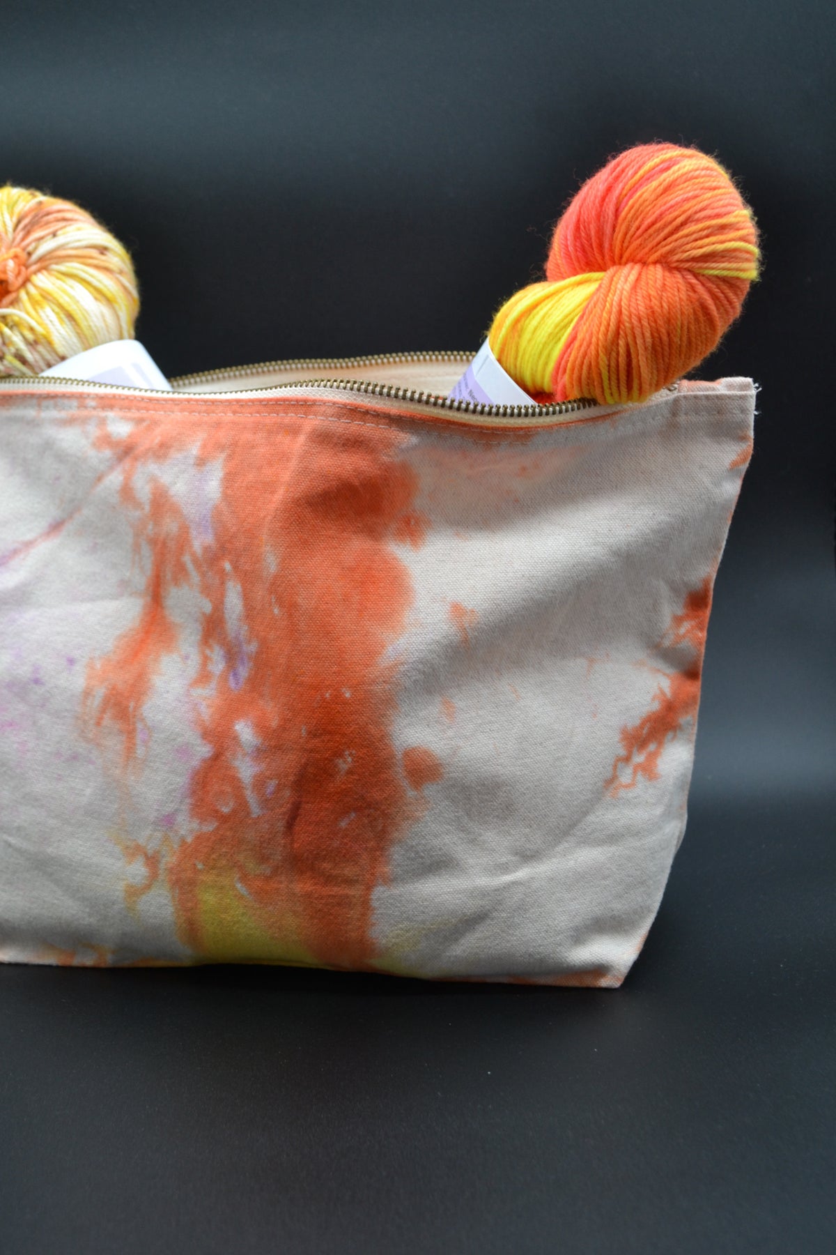 Starburst Tie Dye Project Pouch