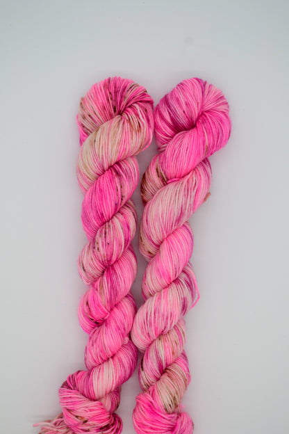 50g Sock Raspberry Ripple Hand-dyed Yarn