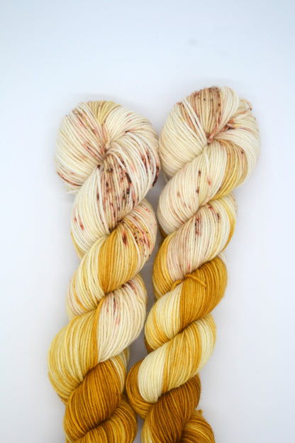 50g Sock Salted Caramel Hand-dyed Yarn