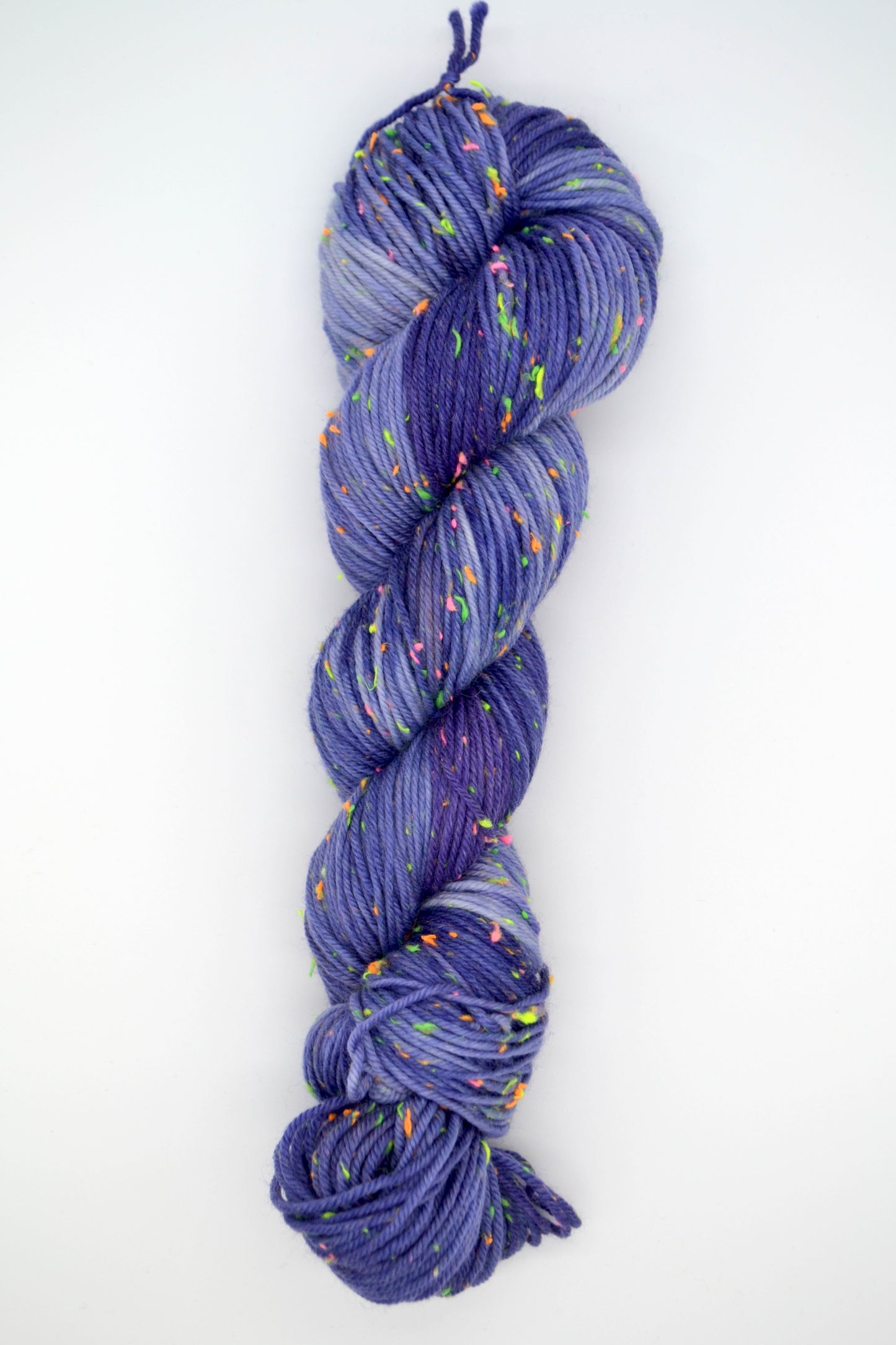 100g DK Neon Neps Deep Violet Hand-dyed Yarn