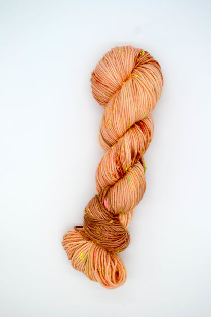 100g DK Neon Neps Butterscotch Hand-dyed Yarn