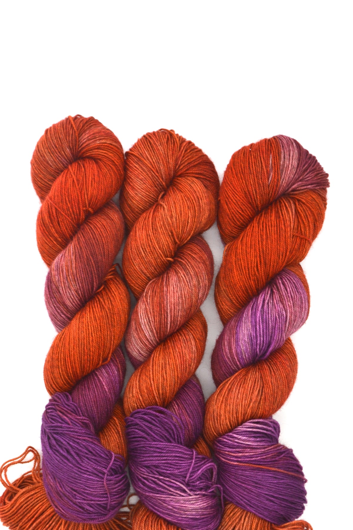 100g Yak Sock Autumn Berries Hand-dyed Yarn