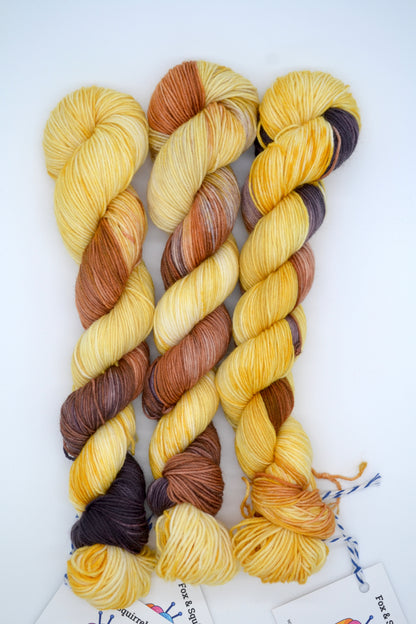 50g Sock Vanilla Pod Hand-dyed Yarn
