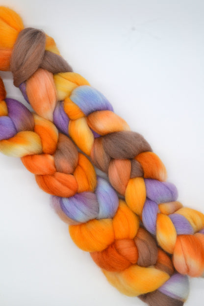 Corriedale - Lavender Honey 100g Hand-dyed Fibre
