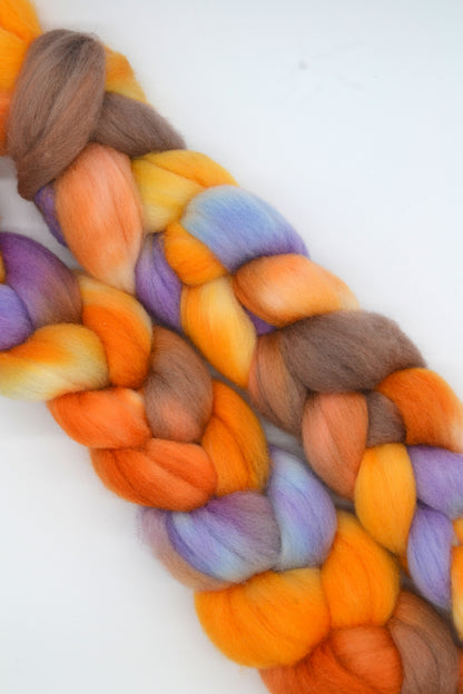 Corriedale - Lavender Honey 100g Hand-dyed Fibre