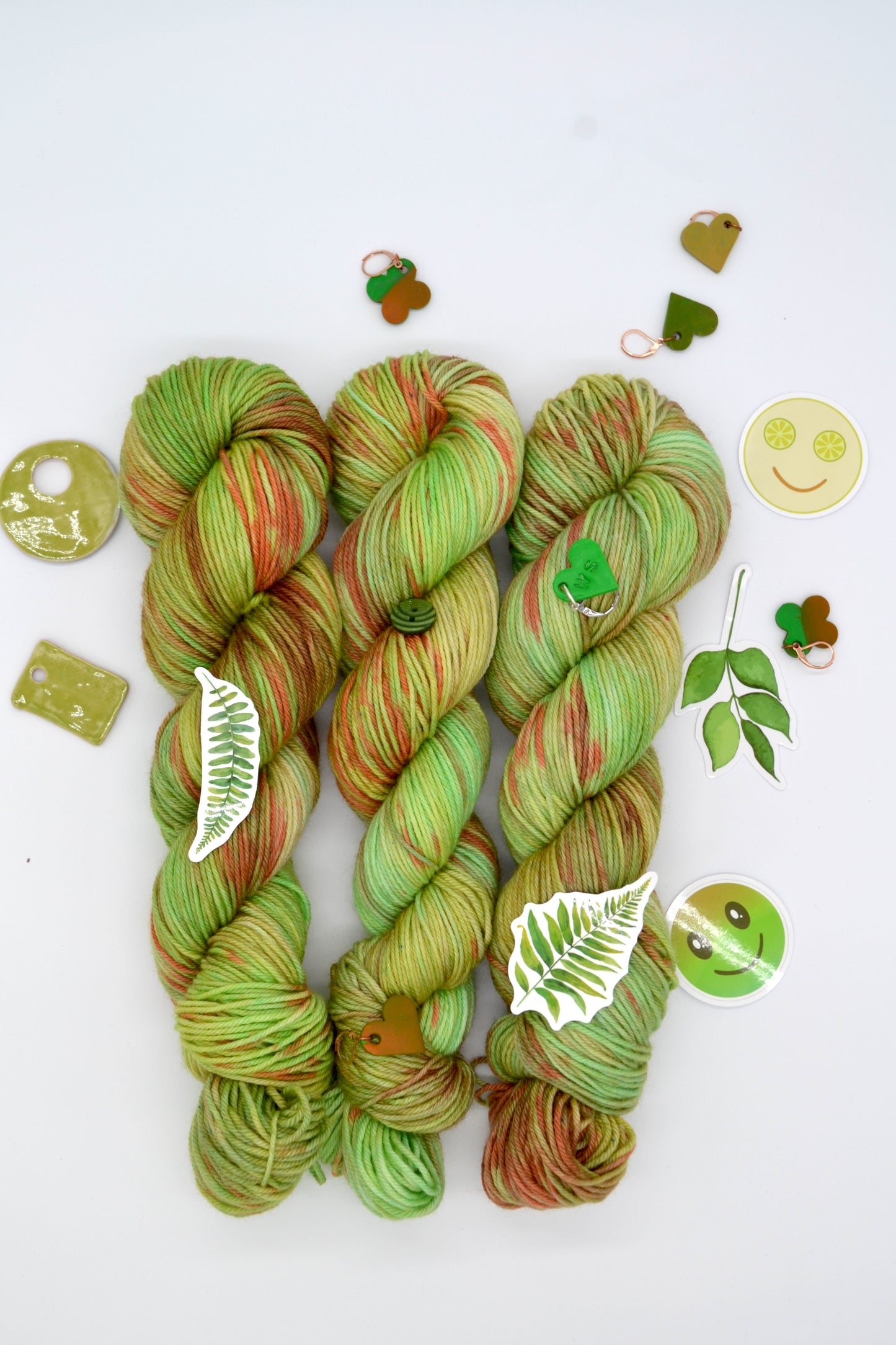 100g DK Khaki Hand-dyed Yarn