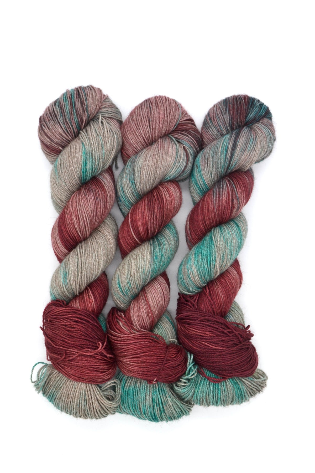 100g Yak Sock Mulberry Twist Hand-dyed Yarn