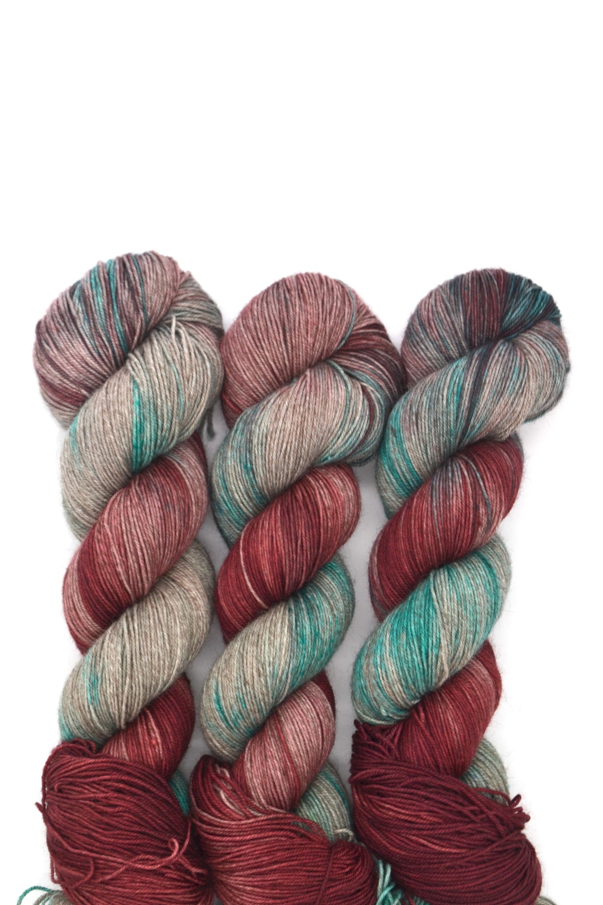 100g Yak Sock Mulberry Twist Hand-dyed Yarn