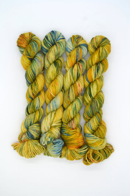 50g DK Mustard Mountain Hand-dyed Yarn