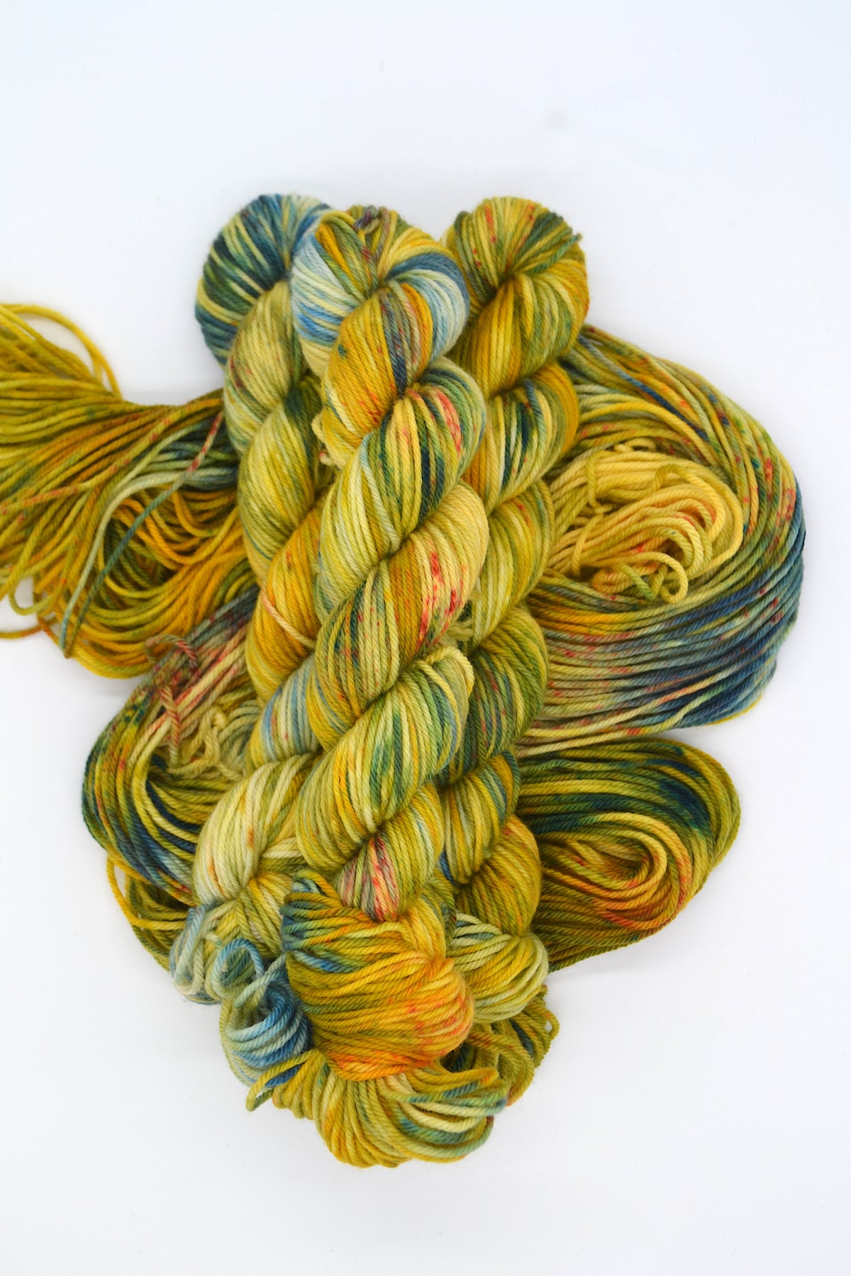 50g DK Mustard Mountain Hand-dyed Yarn
