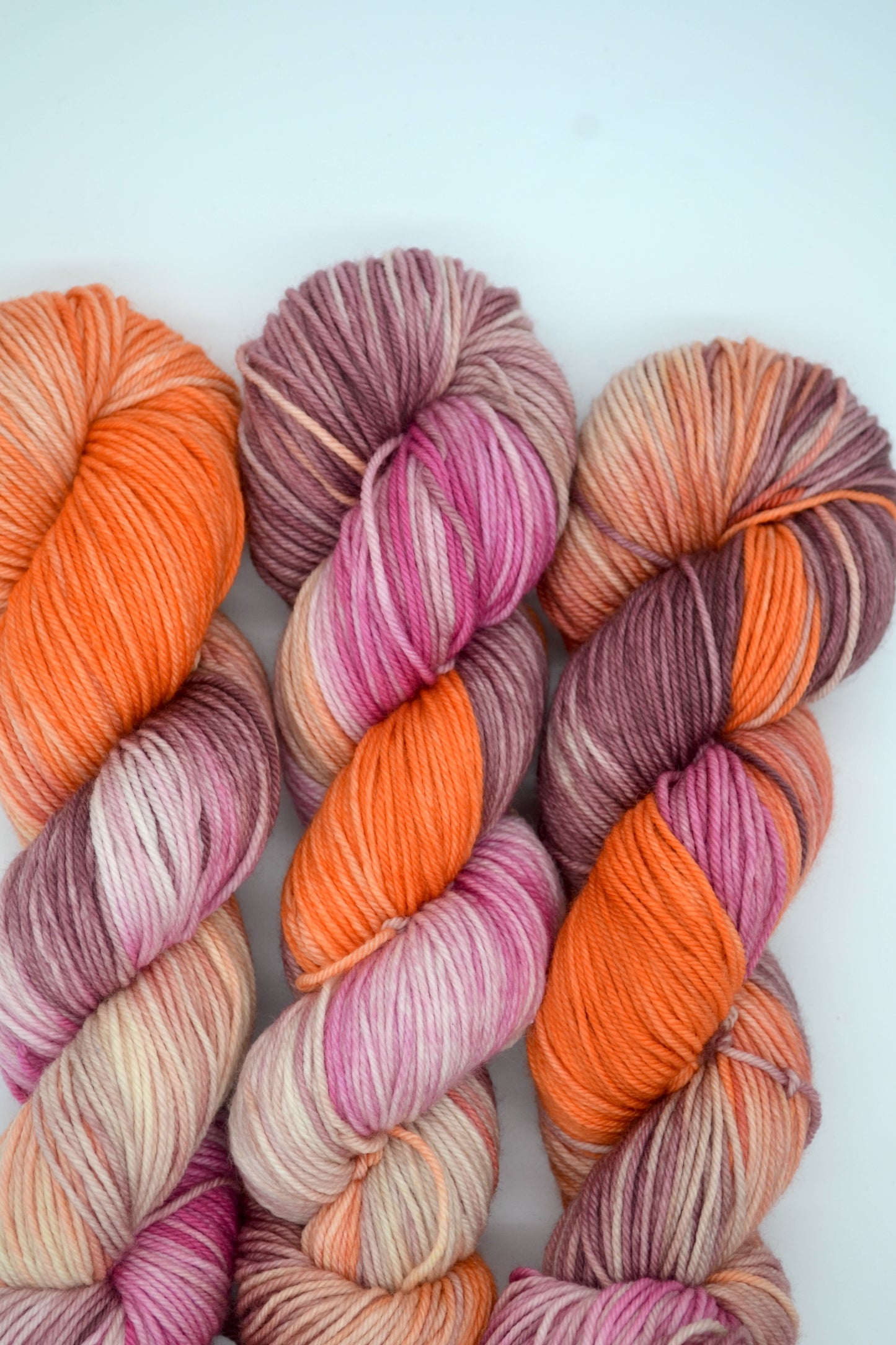 100g DK Apricot Fool Hand-dyed Yarn