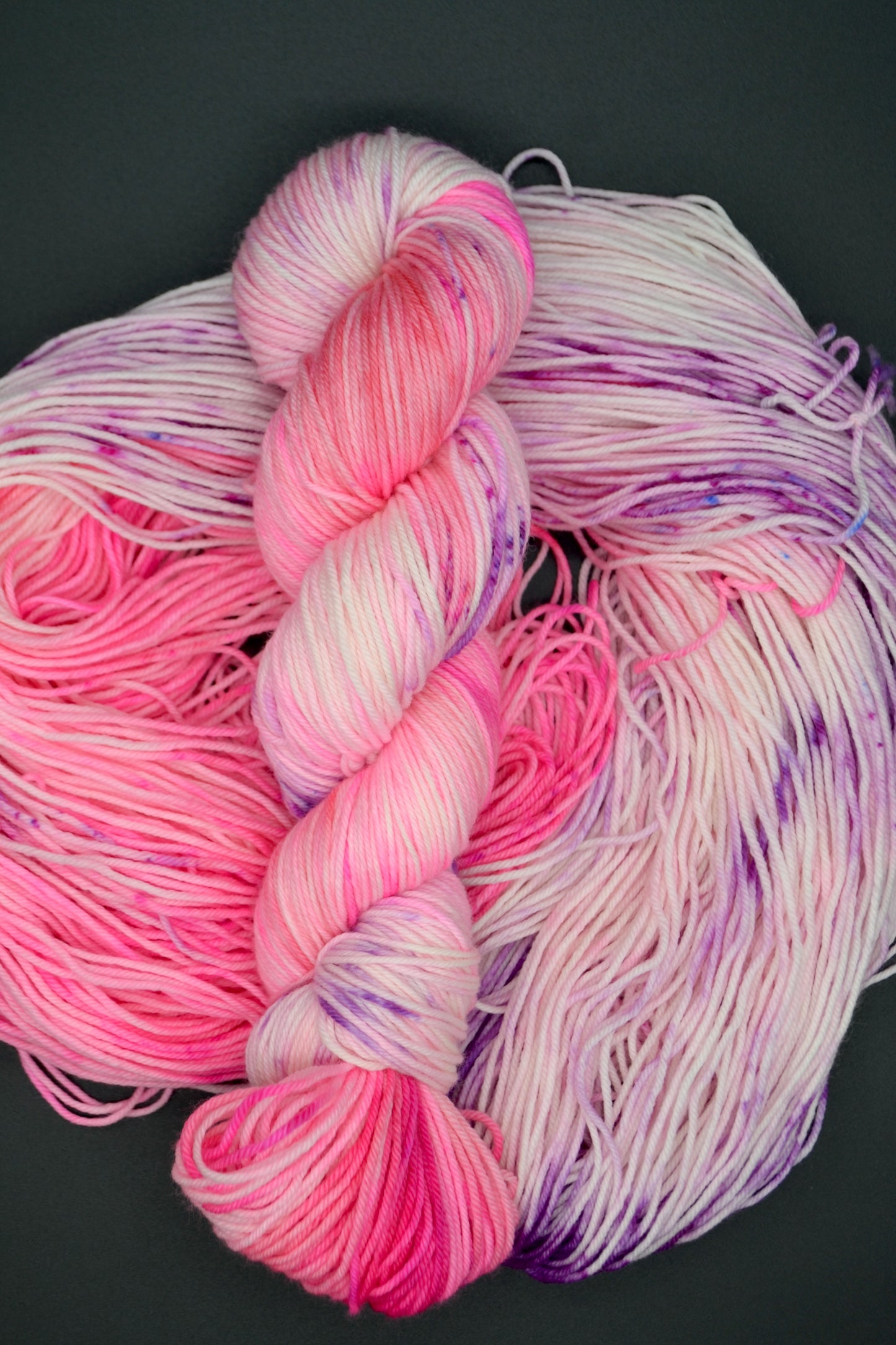 100g DK Popping Pink Hand-dyed Yarn