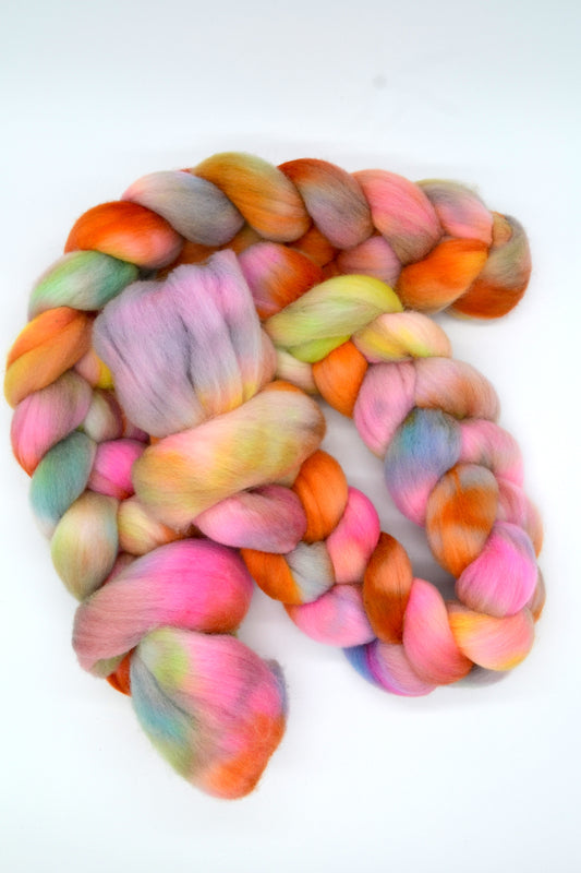 Merino - Rainbow Drops 100g Hand-dyed Fibre