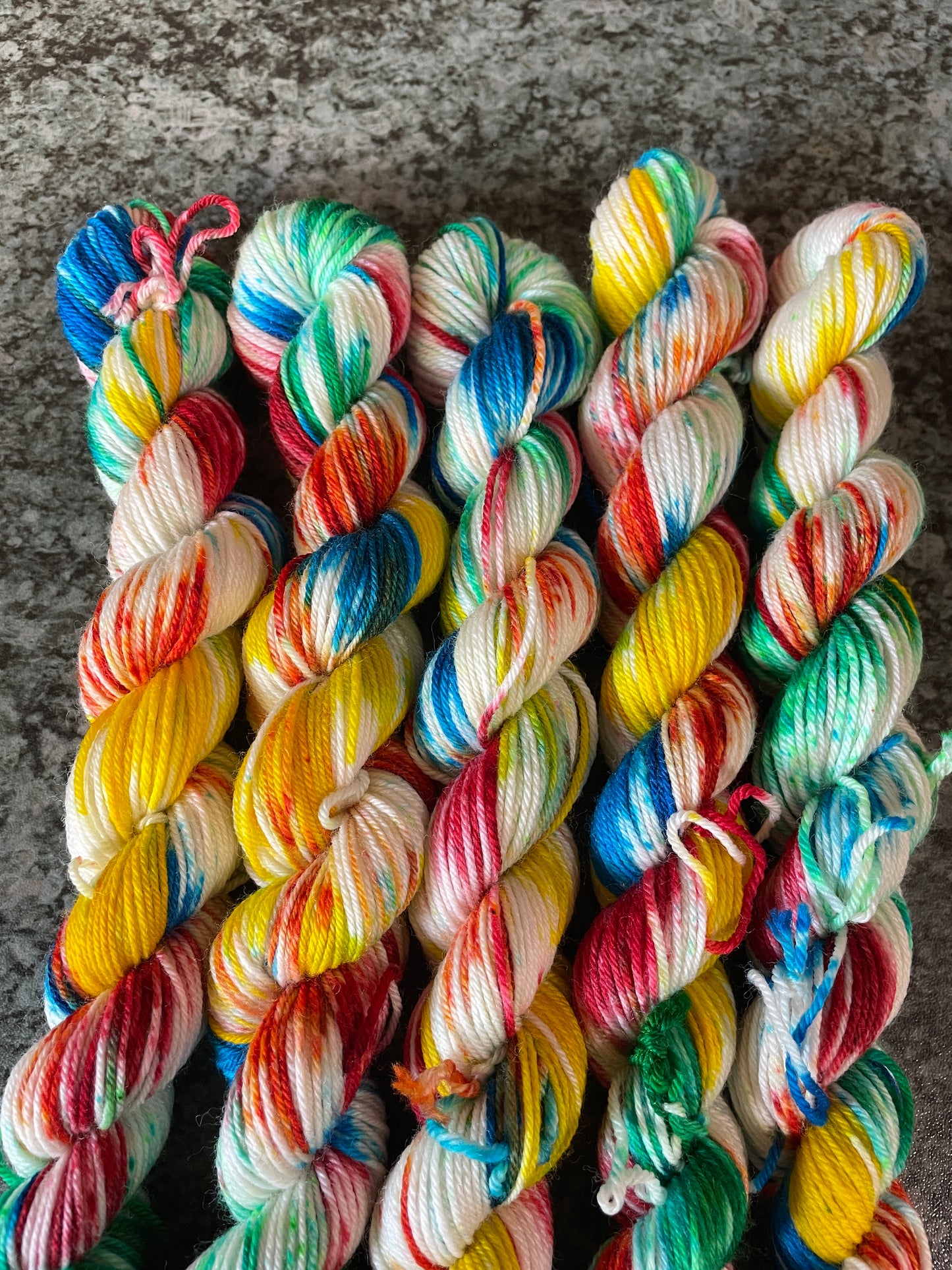20g Sock Rainbow Sprinkles Mini Skein