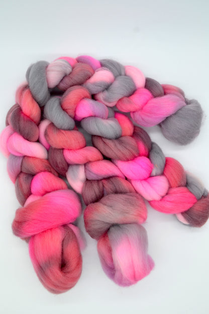 Merino - Berries & Cherries 100g Hand-dyed Fibre