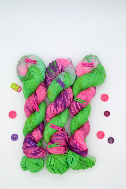 100g Sock Wildly Wicked Hand-dyed Yarn