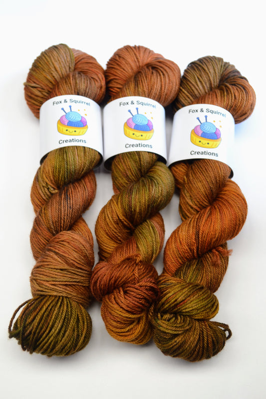 100g DK Cedar Hand-dyed Yarn
