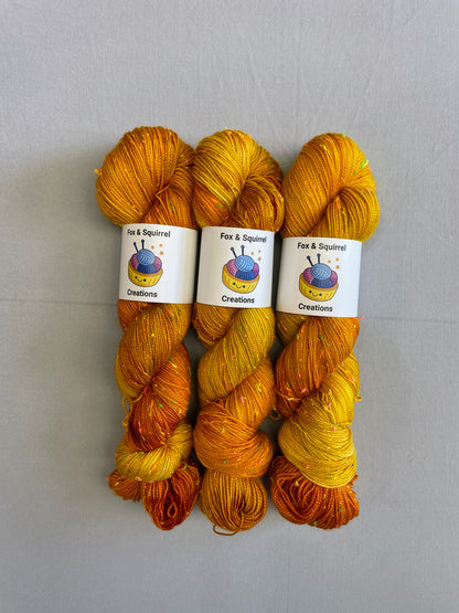 100g DK Neon Neps Summer Sunrise Hand-dyed Yarn