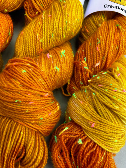 100g DK Neon Neps Summer Sunrise Hand-dyed Yarn
