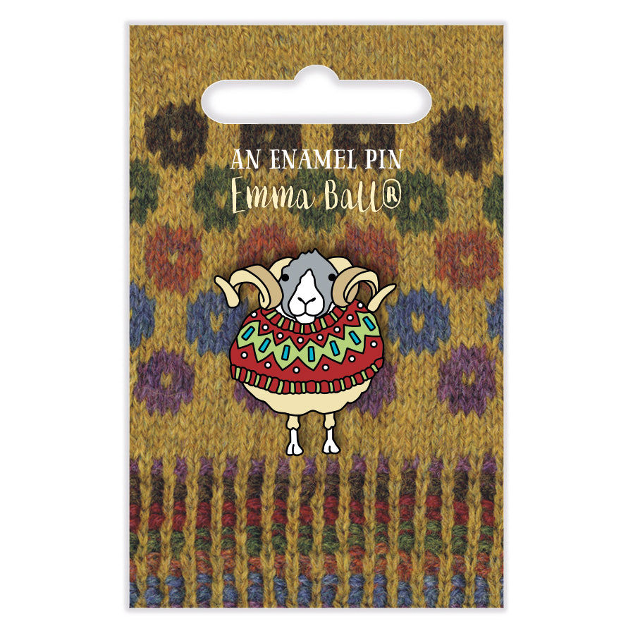 Emma Ball - Sheep Pin Badge