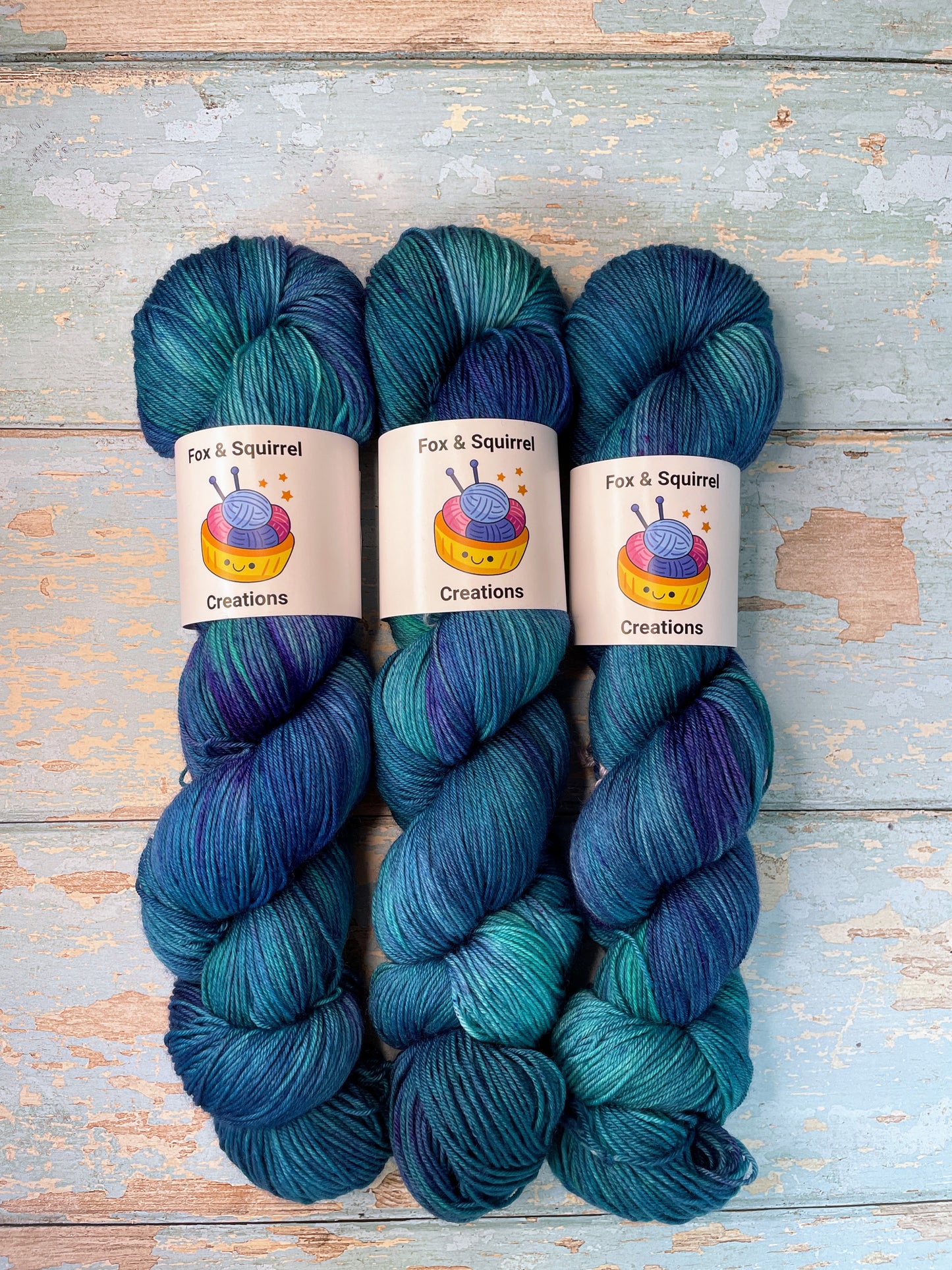 100g Sock Seascape Hand-dyed Yarn