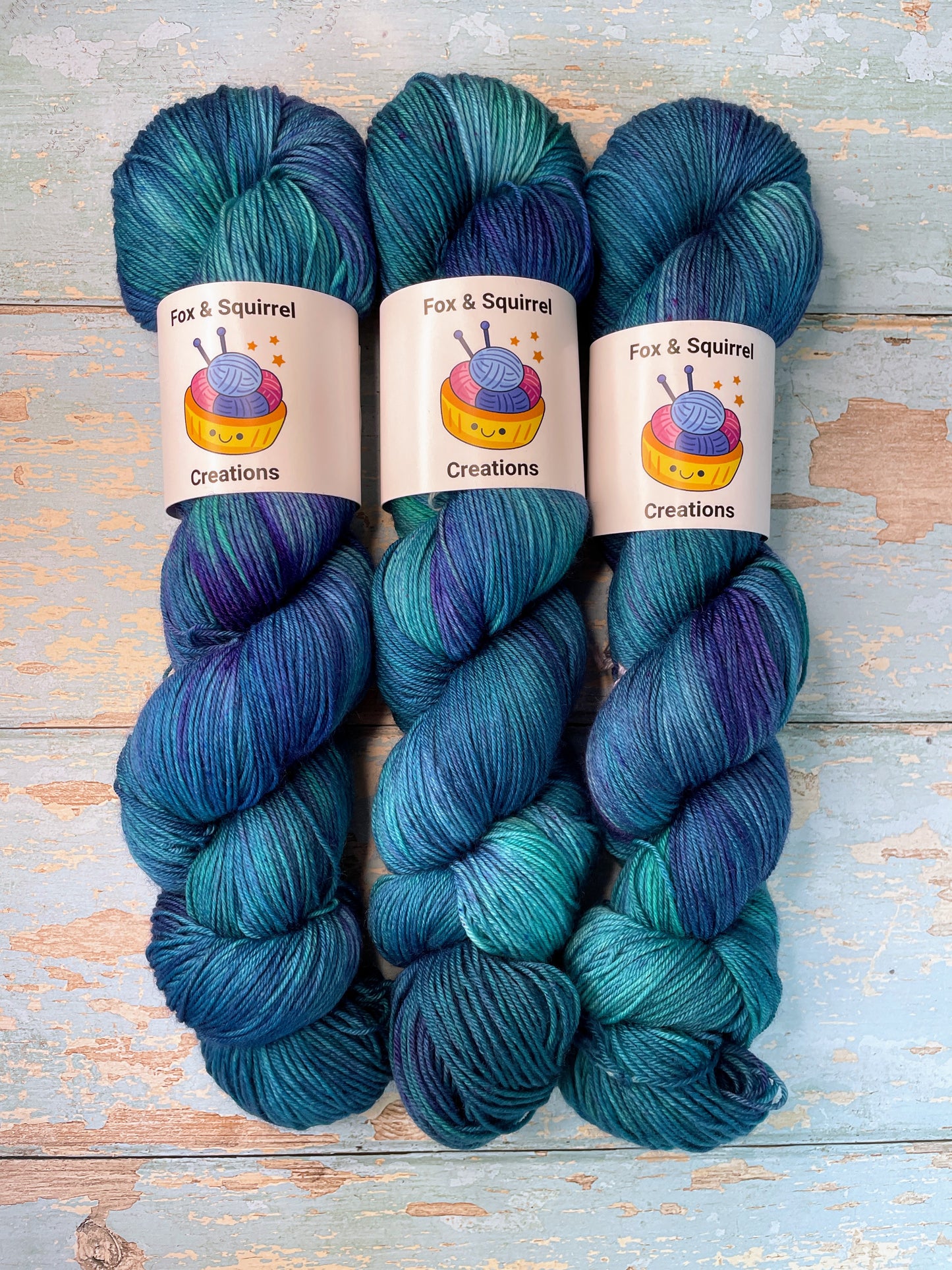 100g Sock Seascape Hand-dyed Yarn