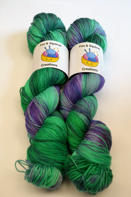 100g Sock Lawn Tennis Hand-dyed Yarn