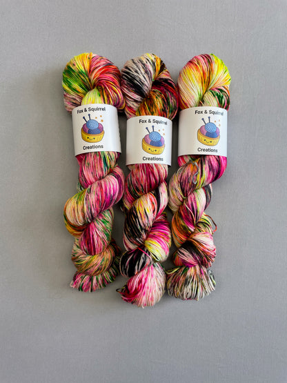 100g Sock Punk Rocker Hand-dyed Yarn