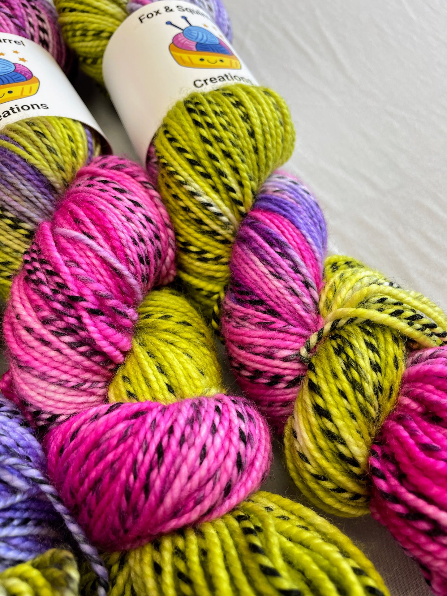 100g DK Zebra Passion Flower Hand-dyed Yarn