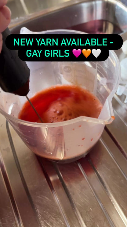 100g DK Gay Girls Hand-dyed Yarn